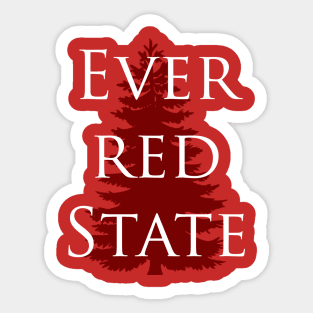 Ever Red State Sticker